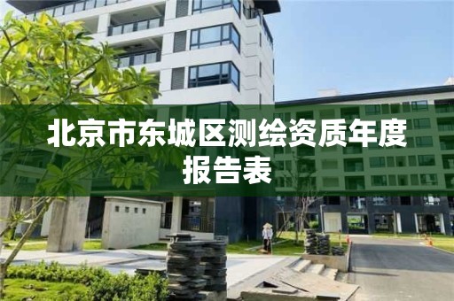 北京市東城區測繪資質年度報告表