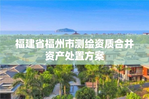 福建省福州市測繪資質合并資產處置方案