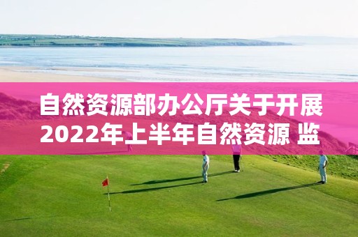 自然資源部辦公廳關(guān)于開展2022年上半年自然資源 監(jiān)測工作的通知