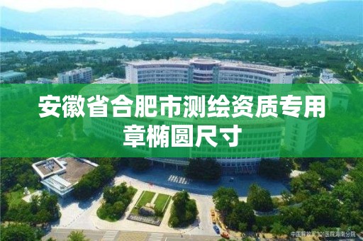 安徽省合肥市測繪資質(zhì)專用章橢圓尺寸