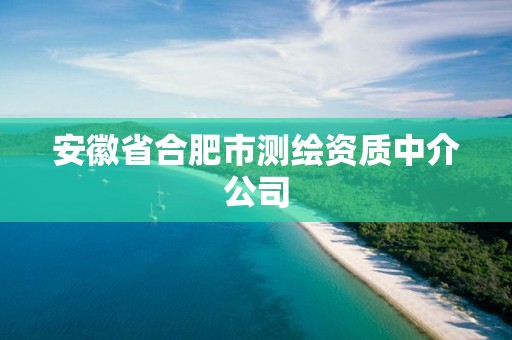 安徽省合肥市測繪資質中介公司