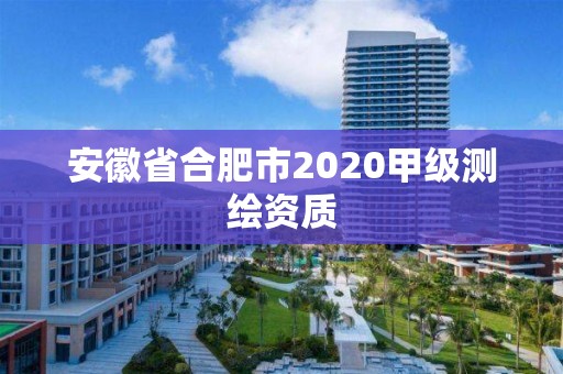 安徽省合肥市2020甲級測繪資質