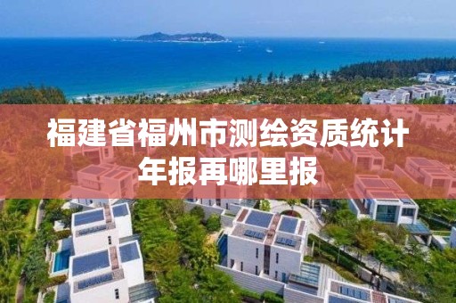 福建省福州市測繪資質統計年報再哪里報