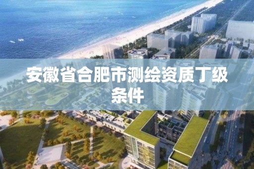 安徽省合肥市測繪資質丁級條件