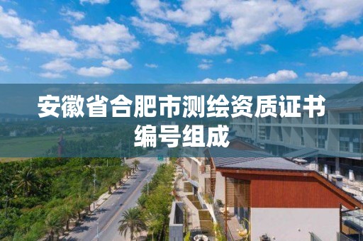 安徽省合肥市測繪資質證書編號組成