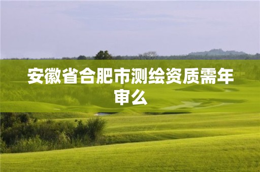 安徽省合肥市測繪資質需年審么