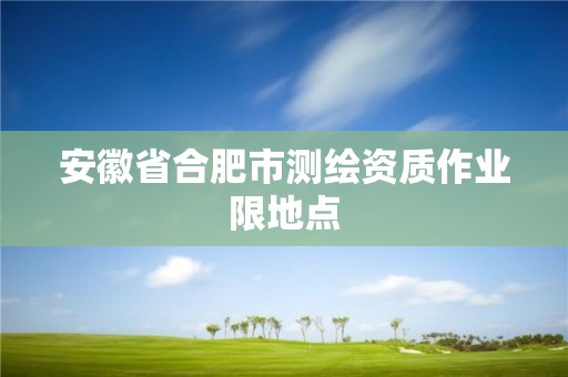 安徽省合肥市測(cè)繪資質(zhì)作業(yè)限地點(diǎn)