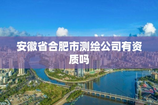 安徽省合肥市測繪公司有資質(zhì)嗎