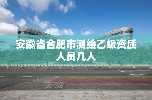 安徽省合肥市測(cè)繪乙級(jí)資質(zhì)人員幾人