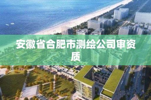 安徽省合肥市測繪公司審資質(zhì)