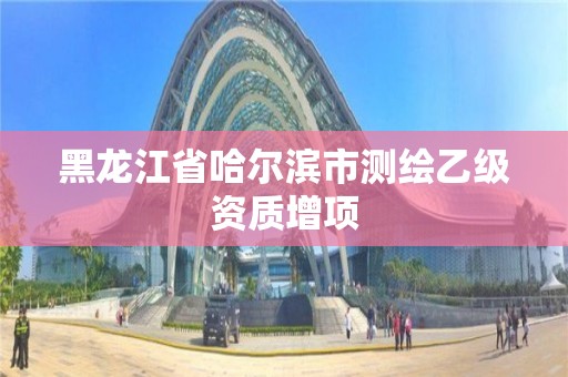 黑龍江省哈爾濱市測繪乙級資質增項