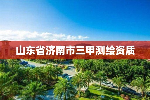 山東省濟南市三甲測繪資質