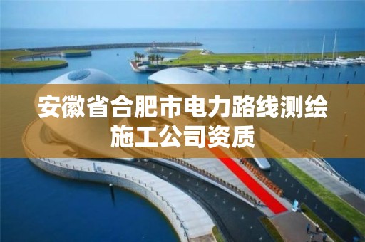 安徽省合肥市電力路線測(cè)繪施工公司資質(zhì)