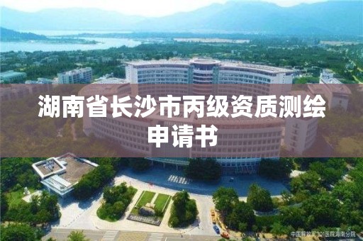 湖南省長沙市丙級資質測繪申請書