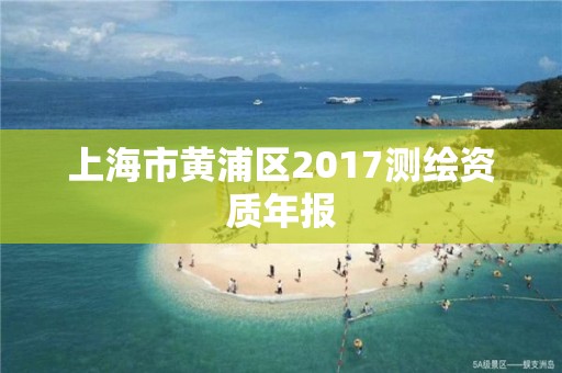 上海市黃浦區2017測繪資質年報