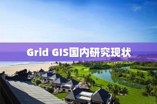 Grid GIS國內研究現狀