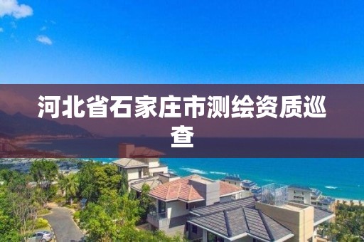 河北省石家莊市測繪資質巡查