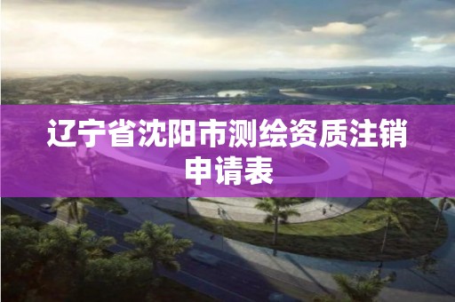 遼寧省沈陽市測繪資質注銷申請表