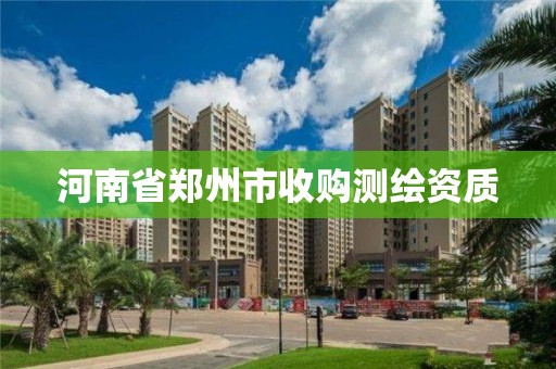 河南省鄭州市收購測繪資質