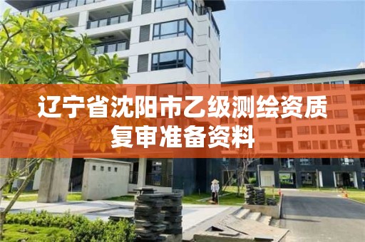 遼寧省沈陽市乙級測繪資質復審準備資料