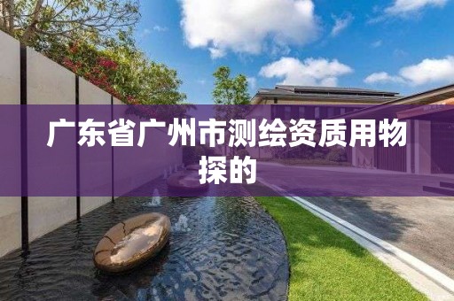 廣東省廣州市測繪資質用物探的