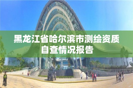 黑龍江省哈爾濱市測繪資質自查情況報告