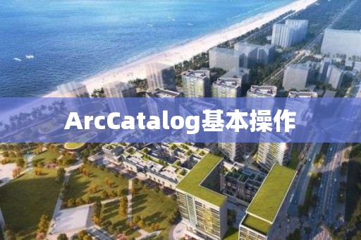 ArcCatalog基本操作