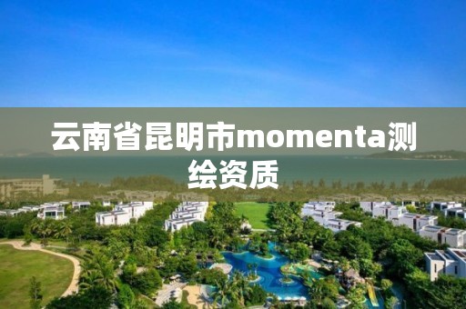 云南省昆明市momenta測繪資質