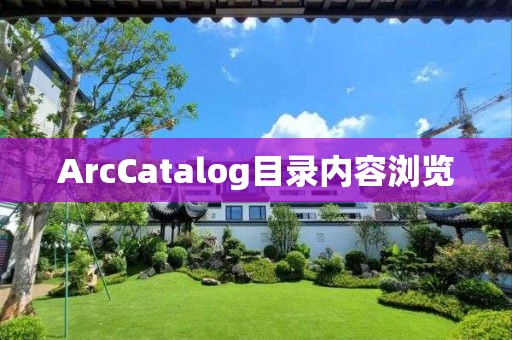 ArcCatalog目錄內(nèi)容瀏覽