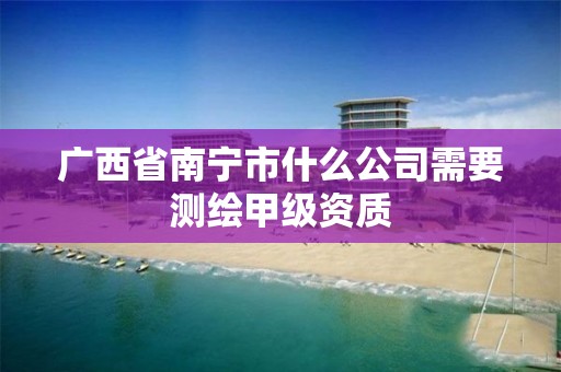 廣西省南寧市什么公司需要測繪甲級資質