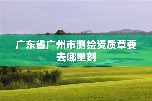 廣東省廣州市測(cè)繪資質(zhì)章要去哪里刻