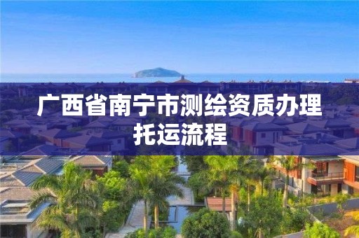 廣西省南寧市測繪資質辦理托運流程