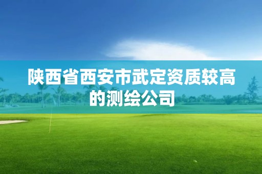 陜西省西安市武定資質較高的測繪公司