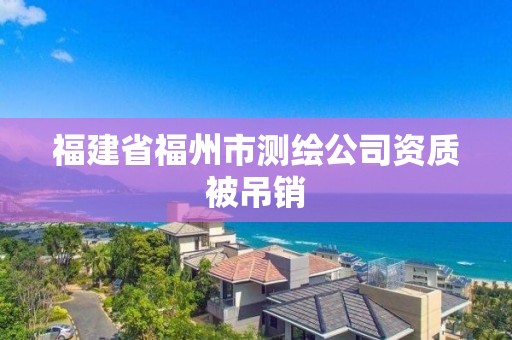 福建省福州市測繪公司資質被吊銷