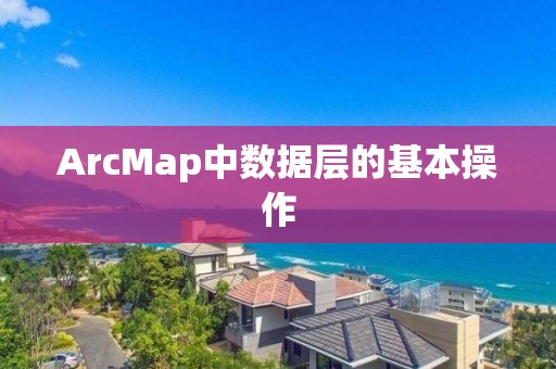 ArcMap中數(shù)據(jù)層的基本操作