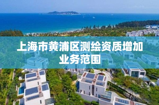 上海市黃浦區測繪資質增加業務范圍