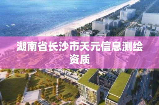 湖南省長沙市天元信息測繪資質