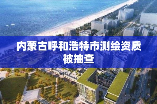 內蒙古呼和浩特市測繪資質被抽查