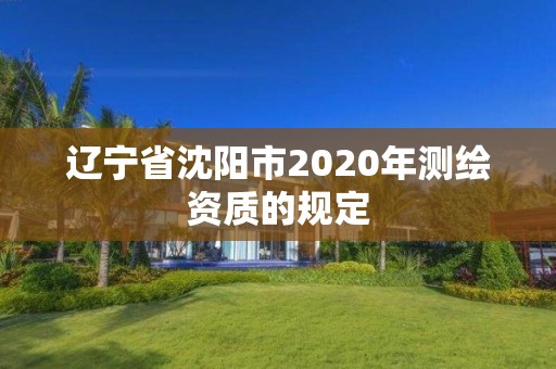 遼寧省沈陽市2020年測繪資質的規(guī)定