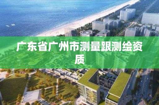 廣東省廣州市測量跟測繪資質