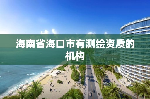 海南省?？谑杏袦y繪資質的機構