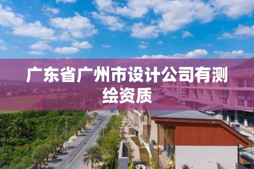 廣東省廣州市設計公司有測繪資質