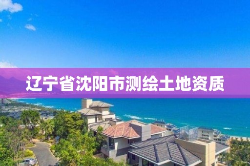 遼寧省沈陽市測繪土地資質