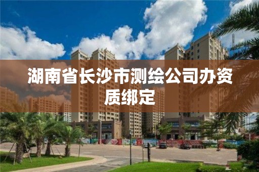 湖南省長沙市測繪公司辦資質(zhì)綁定