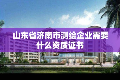 山東省濟南市測繪企業需要什么資質證書