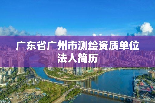 廣東省廣州市測繪資質單位法人簡歷