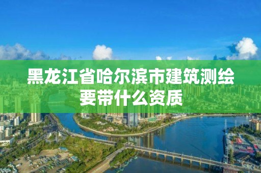 黑龍江省哈爾濱市建筑測(cè)繪要帶什么資質(zhì)