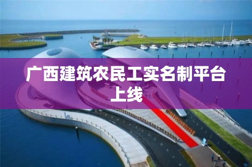 廣西建筑農(nóng)民工實名制平臺上線