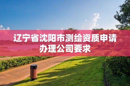 遼寧省沈陽市測繪資質申請辦理公司要求