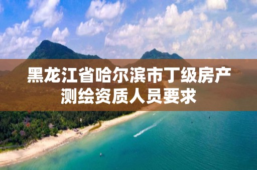 黑龍江省哈爾濱市丁級房產測繪資質人員要求